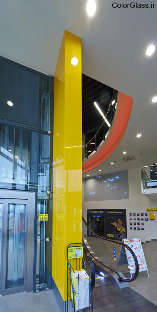 شیشه رنگی زرد،لاکوبل،شیشه رنگی