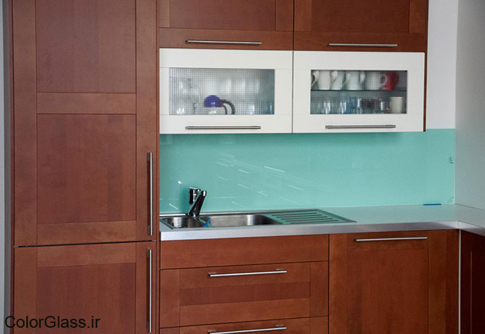 شیشه رنگی،لاکوبل،شیشه رنگی سبز پاستیلی