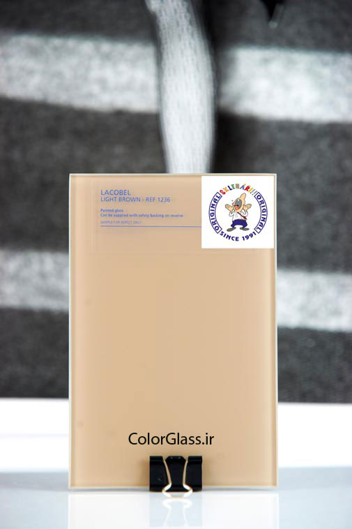 شیشه رنگی،شیشه لاکوبل،شیشه رنگی قهوه ای
