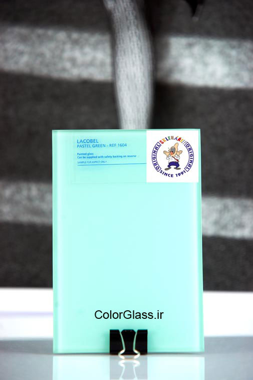 شیشه رنگی،لاکوبل،شیشه رنگی سبز پاستیلی