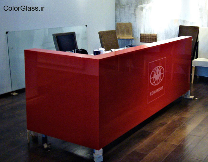 شیشه رنگی،لاکوبل،شیشه رنگی قرمز