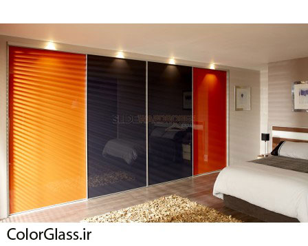 شیشه رنگی،لاکویل،شیشه رنگی نارنجی